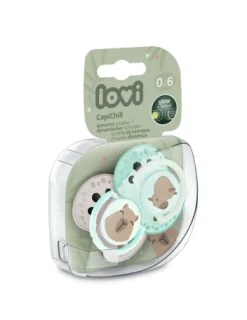 LOVI Smoczek silikonowy dynamiczny LOVI 2 szt. CapiChill Boy 0-6 m