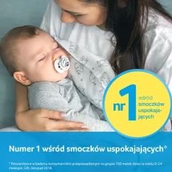 LOVI Smoczek silikonowy dynamiczny 3-6m Wild Soul Boy, 2 szt.
