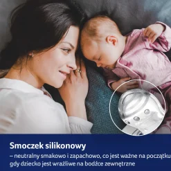 LOVI Smoczek silikonowy dynamiczny 0-2m Baby Shower Girl, 2 szt.
