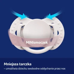 LOVI Smoczek silikonowy dynamiczny 0-2m Baby Shower Girl, 2 szt.