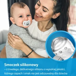 LOVI Smoczek silikonowy dynamiczny 0-3m Wild Soul Boy, 2 szt.