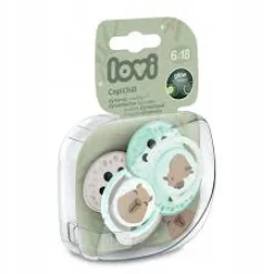 LOVI Smoczek silikonowy dynamiczny LOVI 2 szt. CapiChill Boy 6-18 m