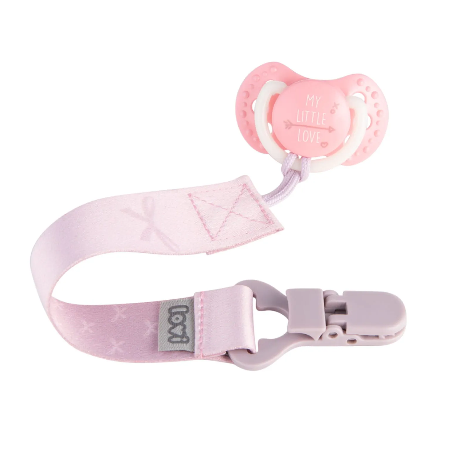LOVI Tasiemka do smoczka Baby Shower Girl