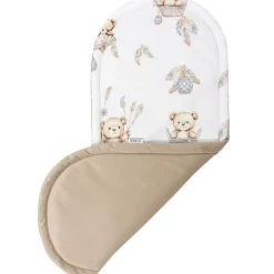 Materac do kokonu Comfort -Boho Bears i Cappuccino Soft Velvet