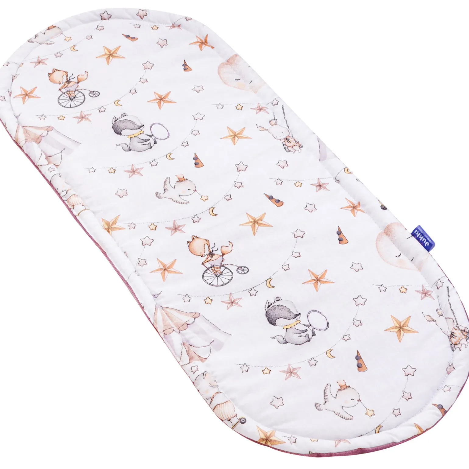Materac do kokonu Comfort - Candy Circus i wrzosowy Soft Velvet