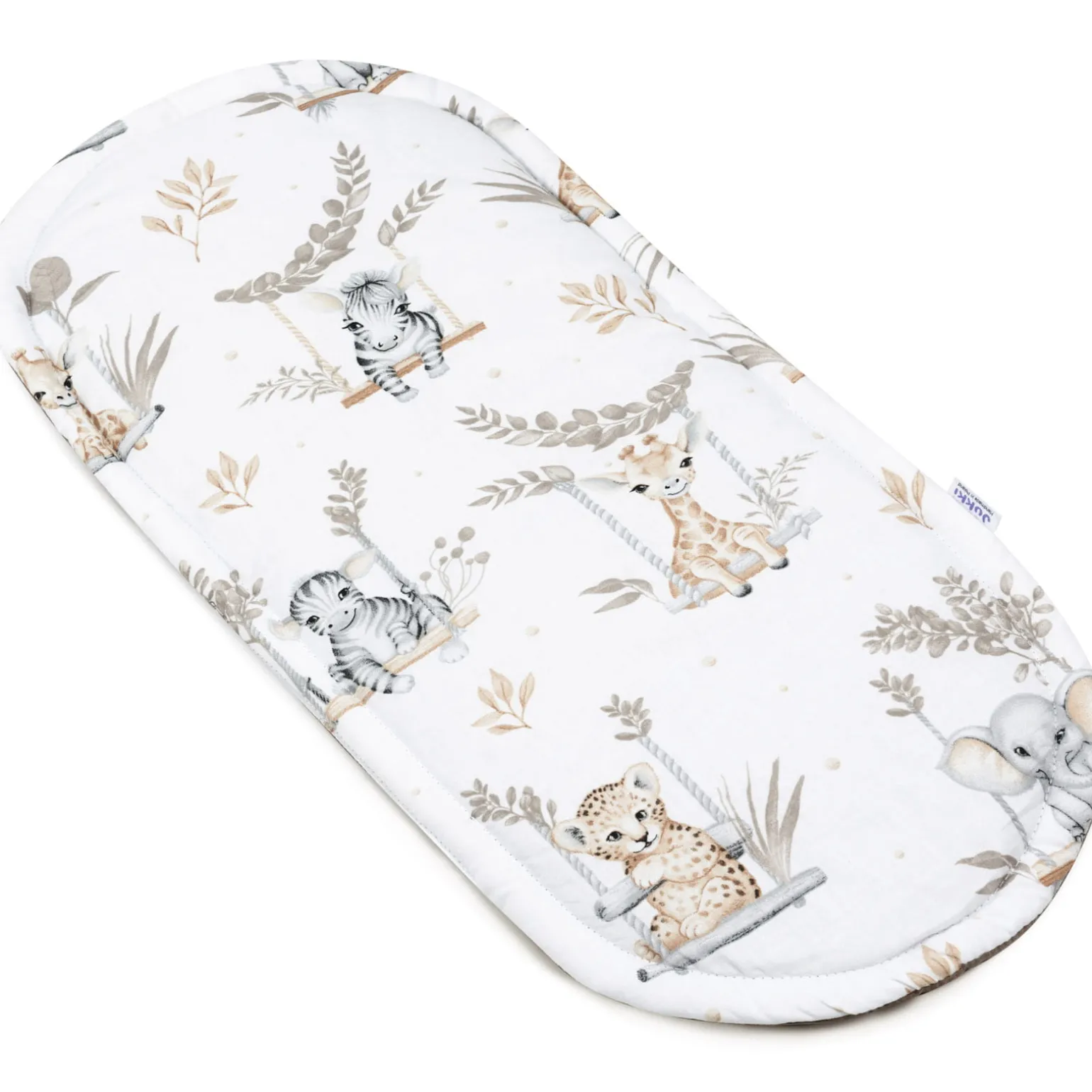 Materac do kokonu Comfort - Happy Jungle i Latte Velvet