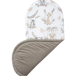 Materac do kokonu Comfort - Happy Jungle i Latte Velvet