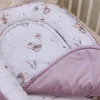 Materac do kokonu Comfort - Lovely Mouse i Wrzosowy Soft Velvet