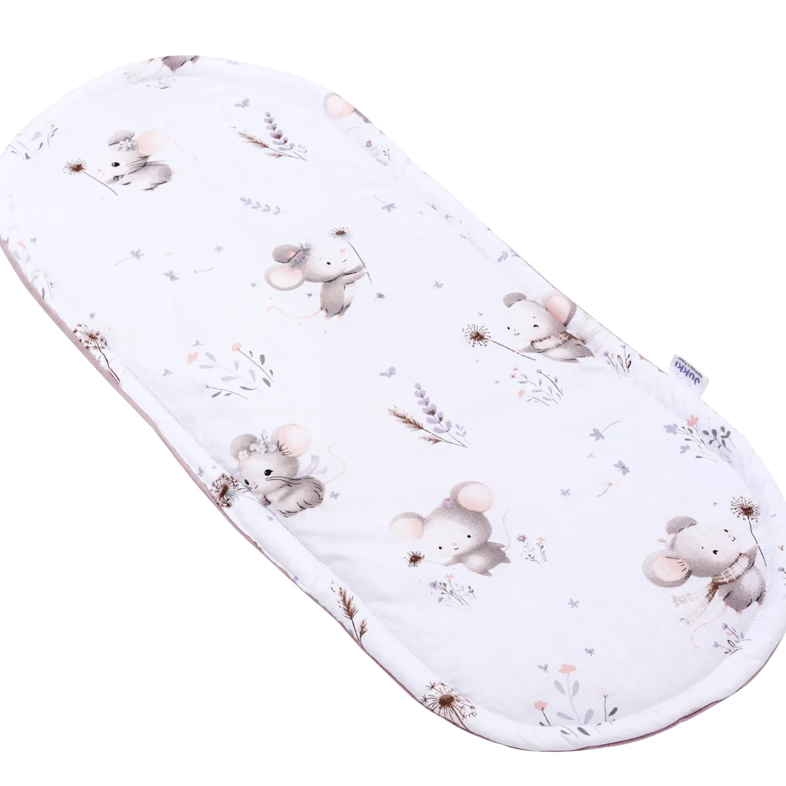 Materac do kokonu Comfort - Lovely Mouse i Wrzosowy Soft Velvet