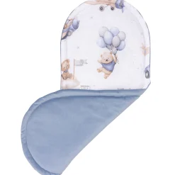 Materac do kokonu Comfort - Pilot Bears i jeansowy Velvet