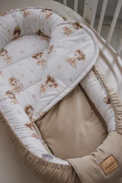 Materac do kokonu Comfort - Prima Ballerina i Cappuccino Velvet