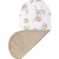 Materac do kokonu XXL - Boho Bears i Cappuccino Soft Velvet