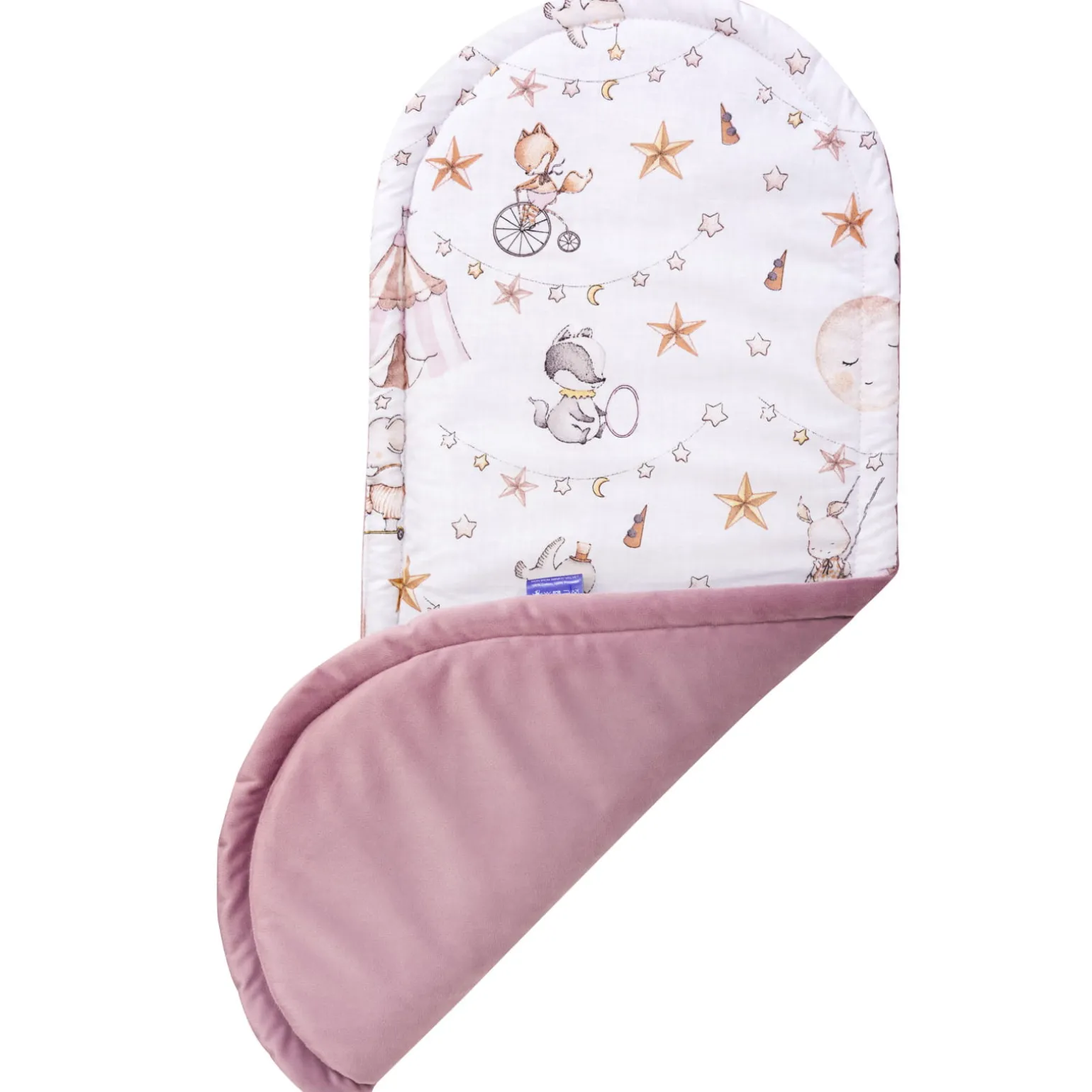 Materac do kokonu XXL - Candy Circus i wrzosowy Soft Velvet