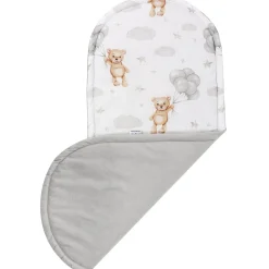 Materac do kokonu XXL - Cloudy Bears i szary Velvet