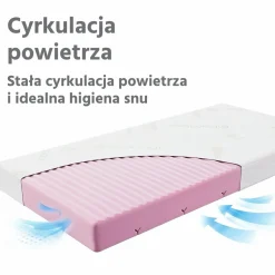 Materac piankowy 120x60 AIR FLOW 3D Bamboo