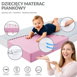 Materac piankowy 120x60 AIR FLOW 3D Honeycomb