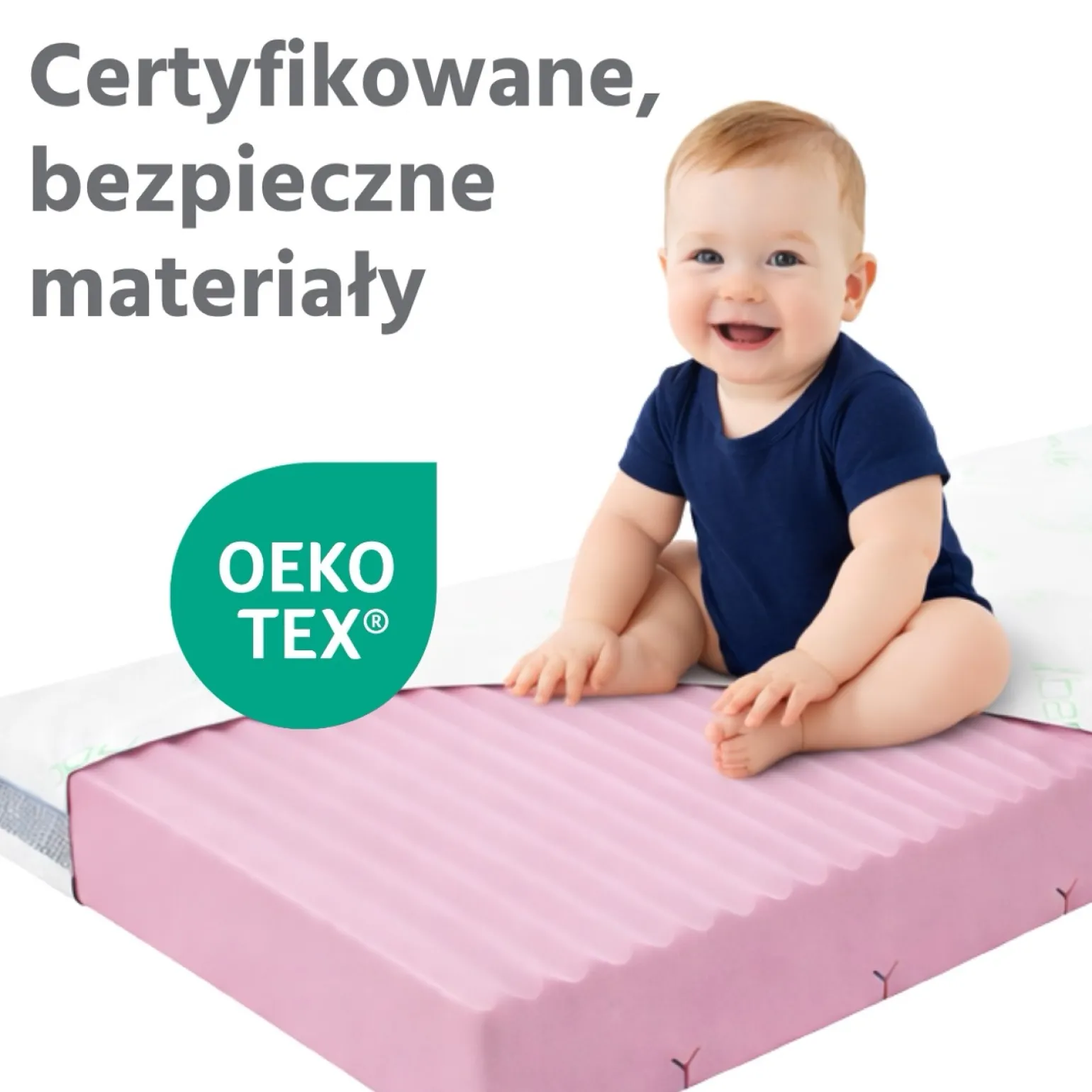Materac piankowy 120x60 BASIC Bamboo