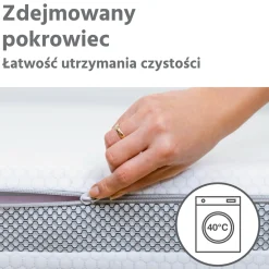 Materac piankowy 120x60 BASIC Honeycomb