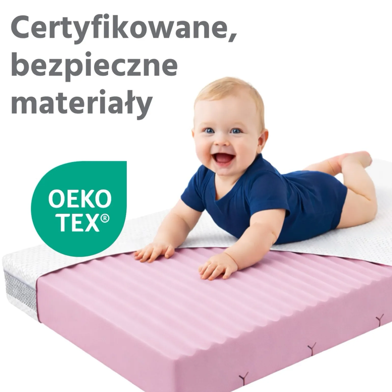 Materac piankowy 120x60 BASIC Honeycomb