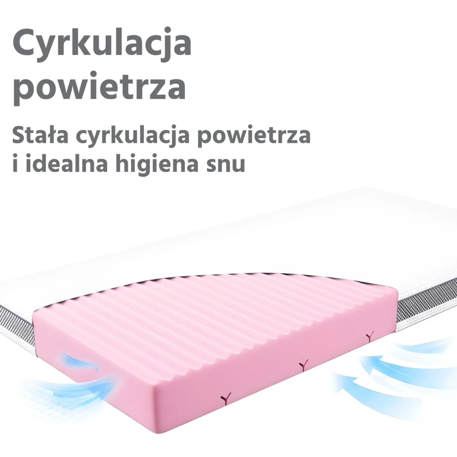 Materac piankowy 120x60 BASIC Honeycomb