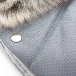 Mufka do wózka GREY WINTER z futerkiem