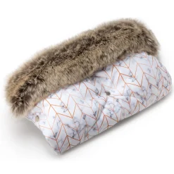 Mufka do wózka MARBLE WINTER z futerkiem