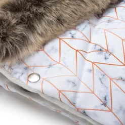 Mufka do wózka MARBLE WINTER z futerkiem