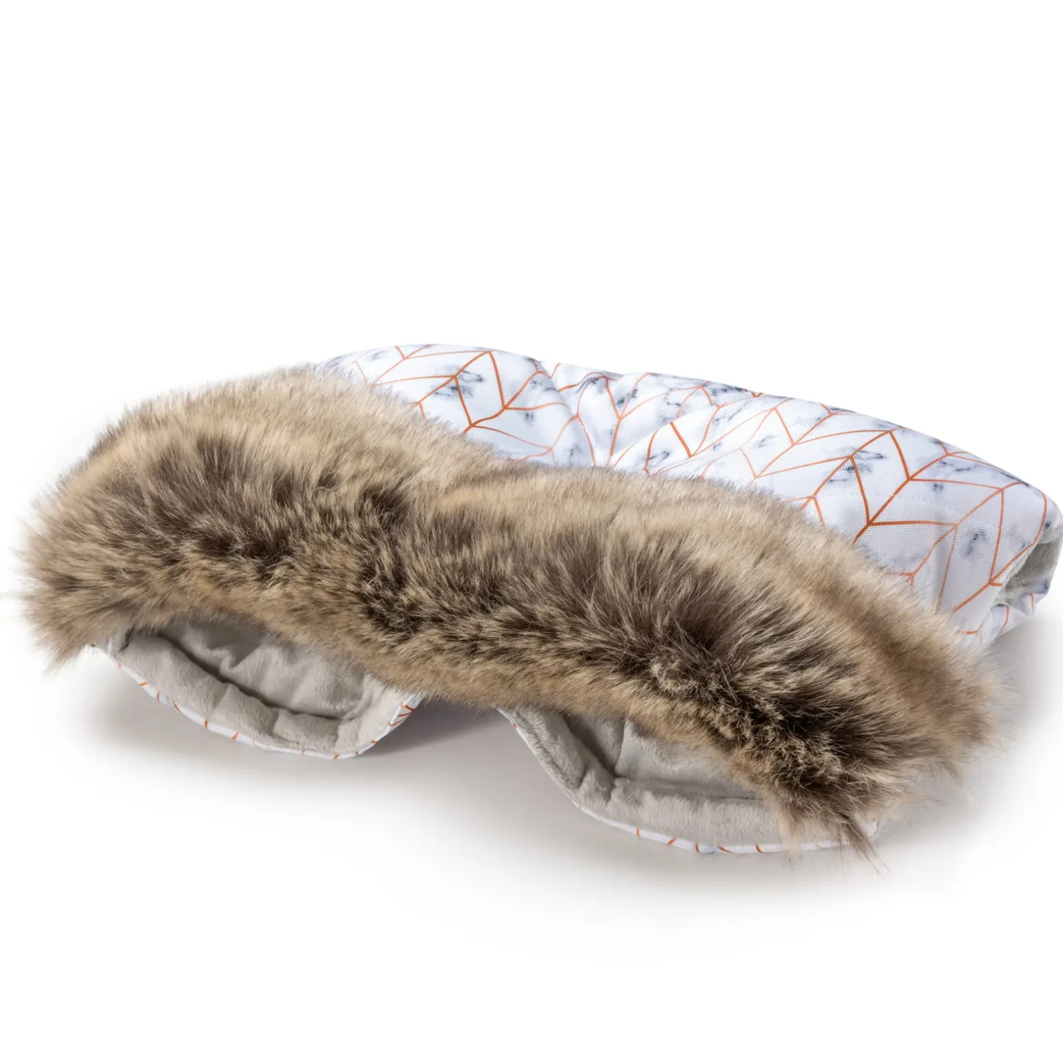 Mufka do wózka MARBLE WINTER z futerkiem
