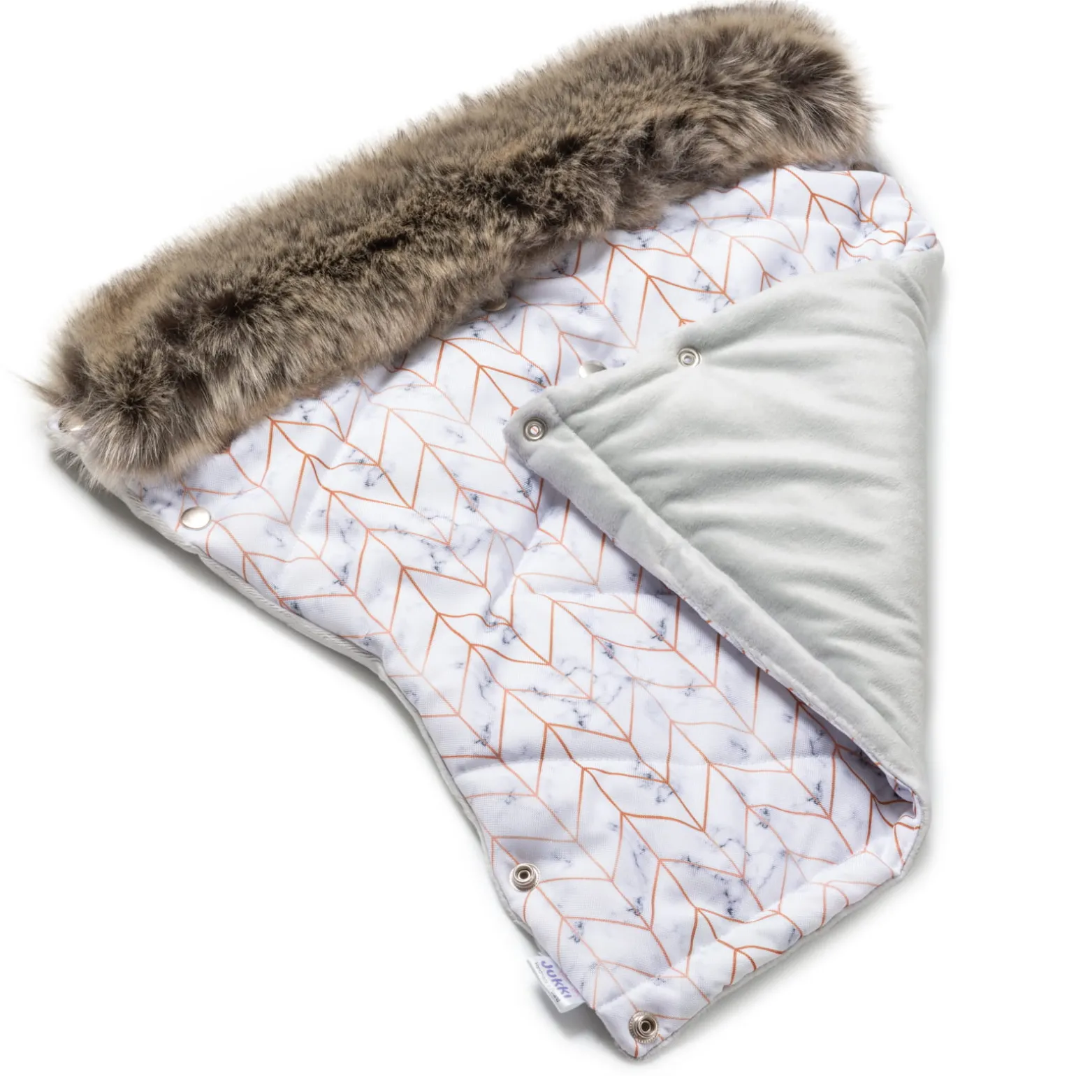 Mufka do wózka MARBLE WINTER z futerkiem