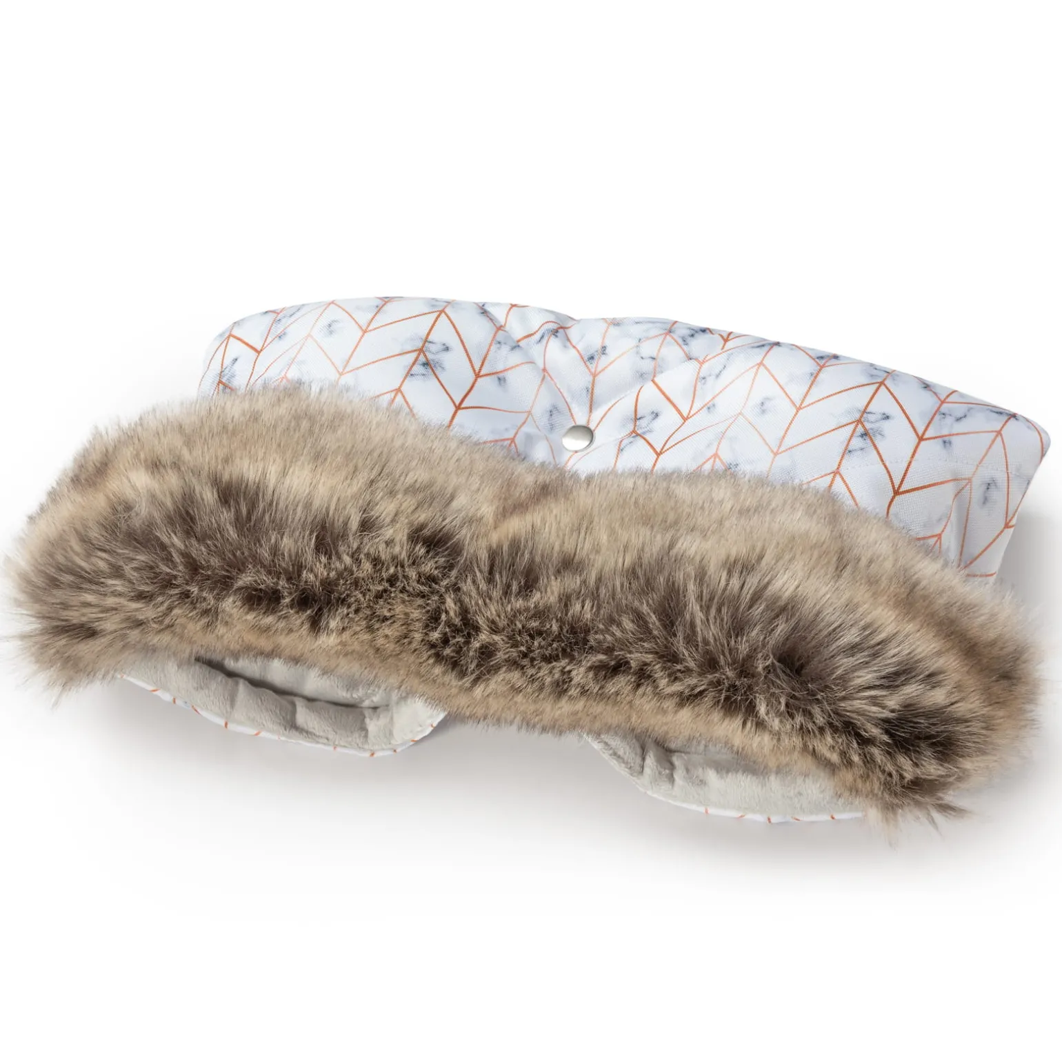 Mufka do wózka MARBLE WINTER z futerkiem