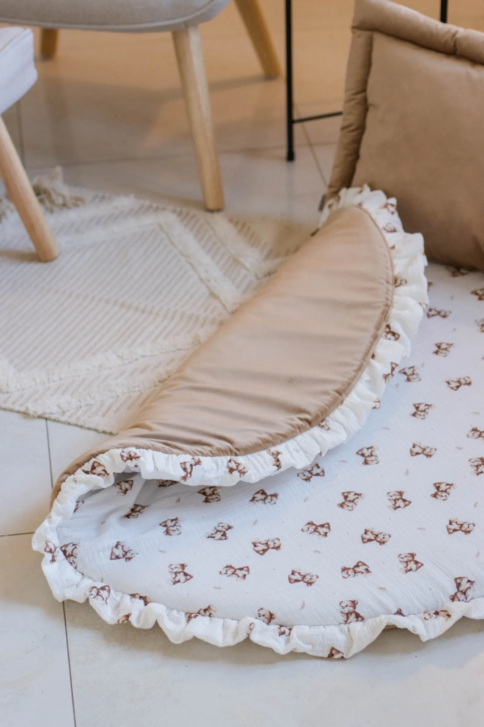 Muślinowa Mata do zabawy - Baby Bear i Toffee Soft Velvet