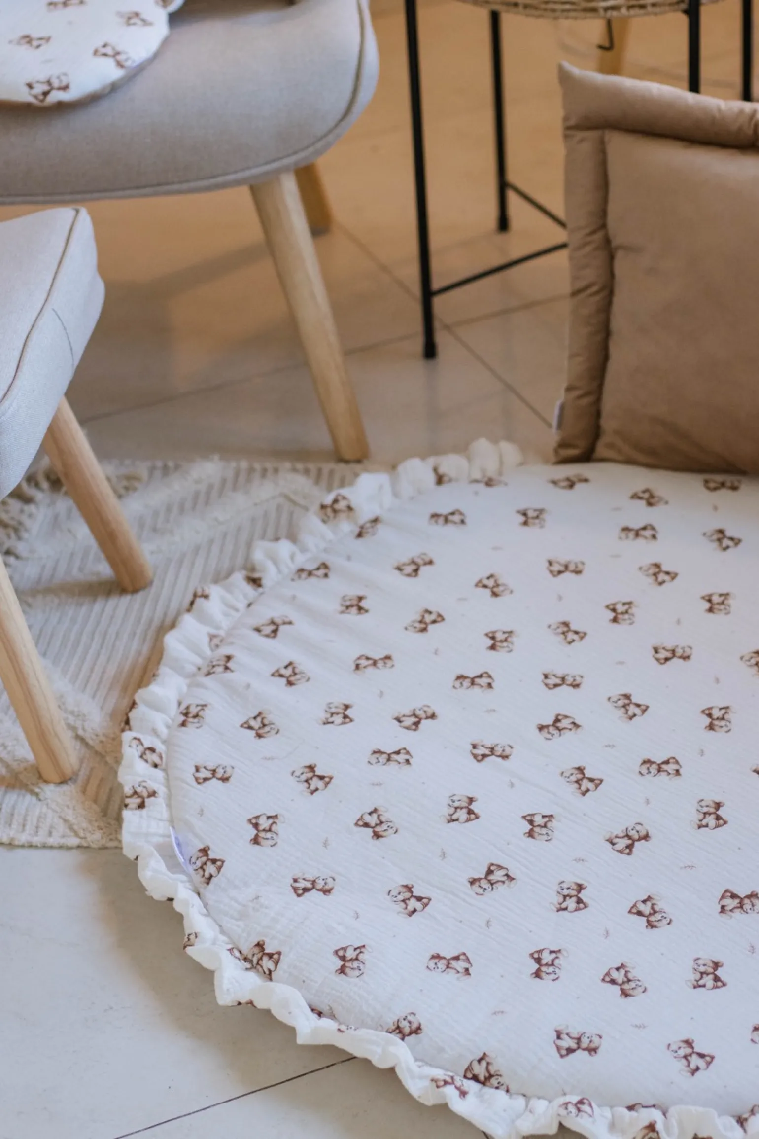 Muślinowa Mata do zabawy - Baby Bear i Toffee Soft Velvet