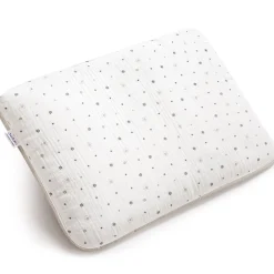 Muślinowa Płaska poduszka 30x40cm - Little Stars i Ecru Velvet