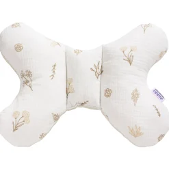 Muślinowa Poduszka motylek - Golden Meadow i Ecru Velvet