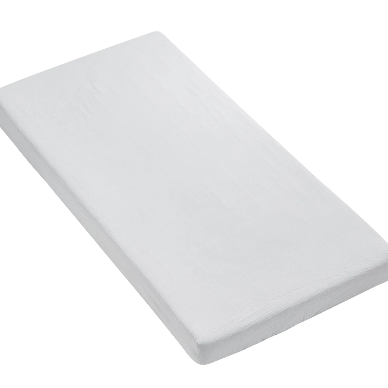 Muślinowe prześcieradło z gumką do łóżeczka 120x60cm - Grey