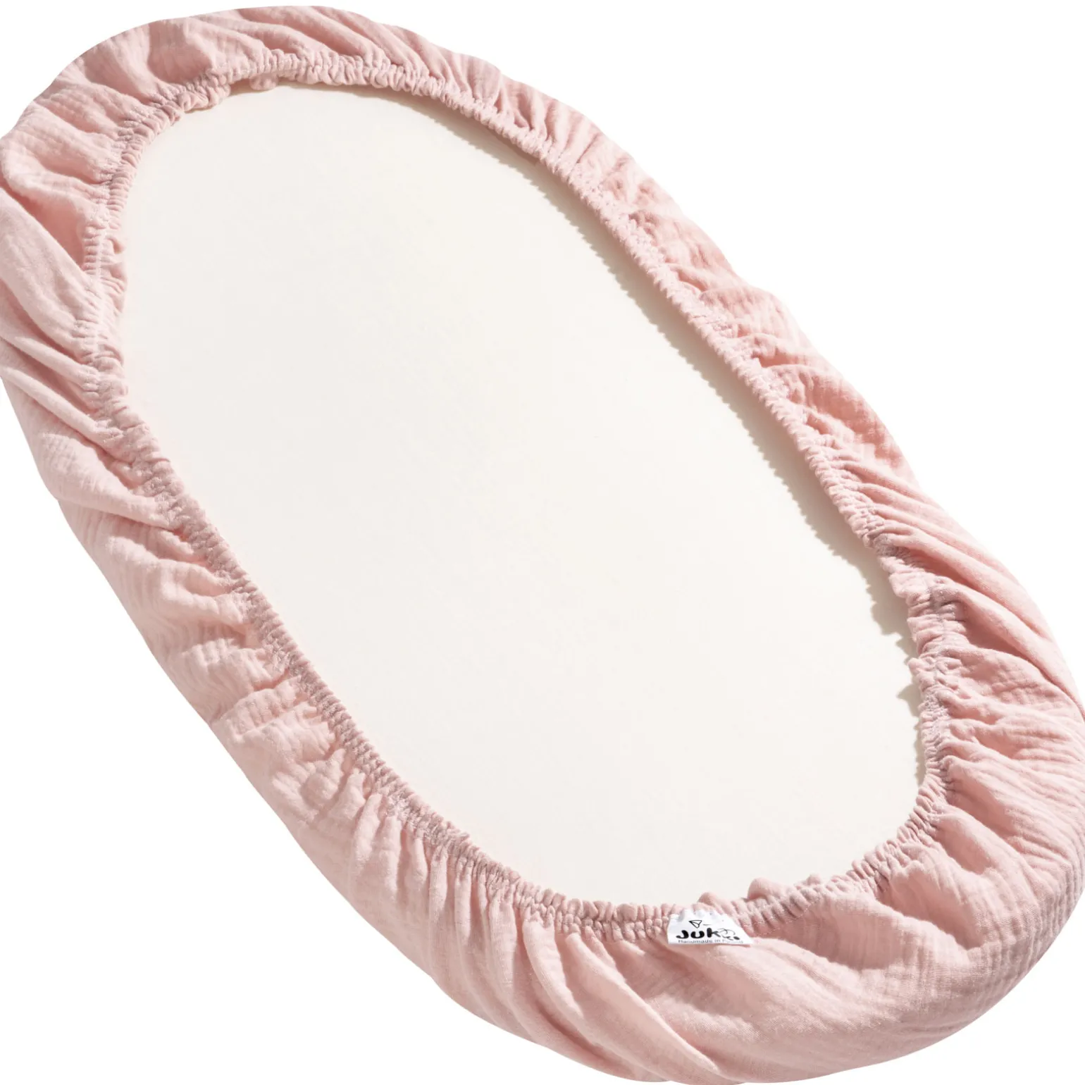Muślinowe prześcieradło z gumką do GONDOLI i KOŁYSKI 80 x 40 cm - Pink