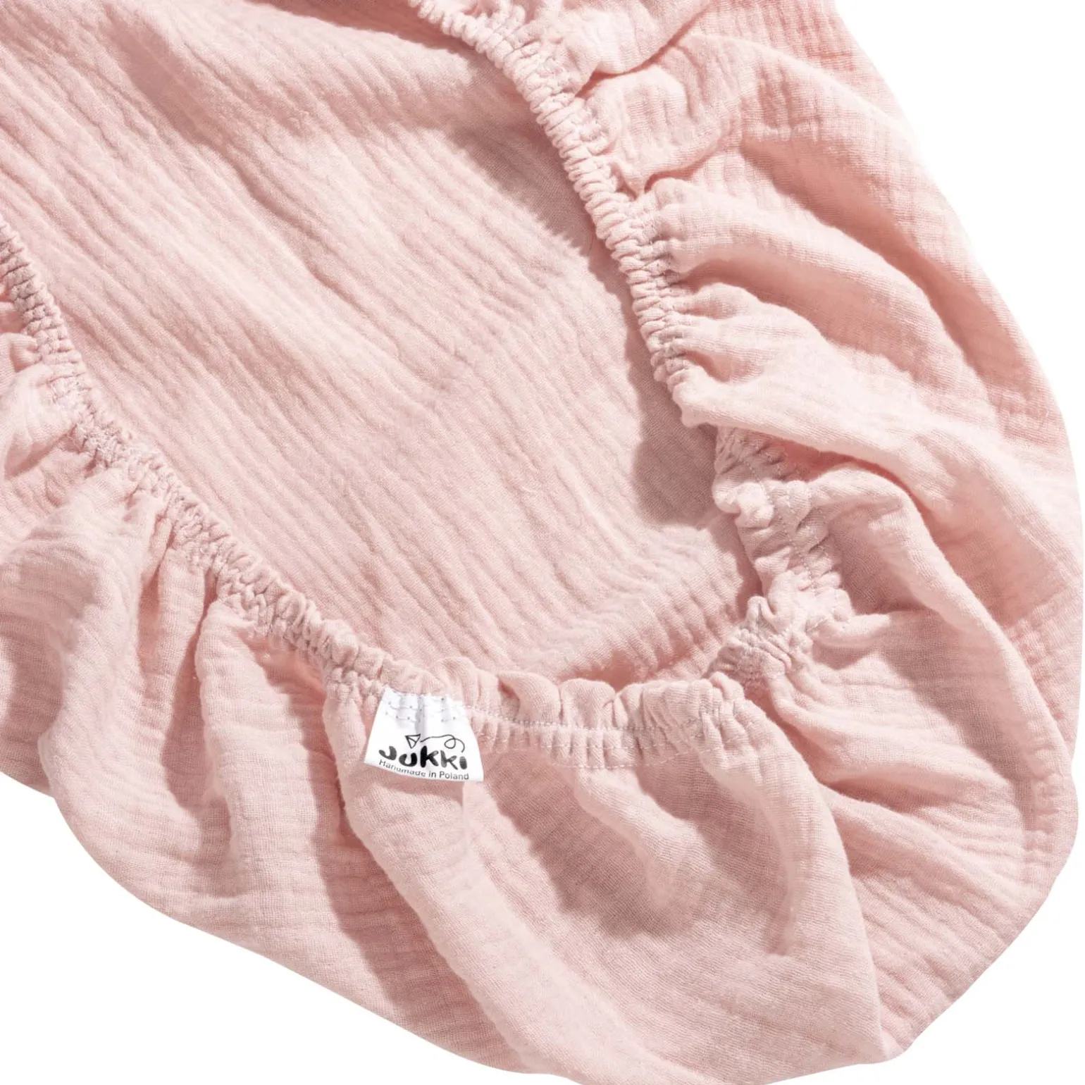 Muślinowe prześcieradło z gumką do GONDOLI i KOŁYSKI 80 x 40 cm - Pink