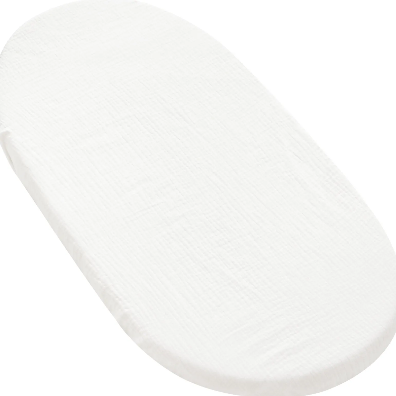 Muślinowe prześcieradło z gumką do GONDOLI i KOŁYSKI 80 x 40 cm - White