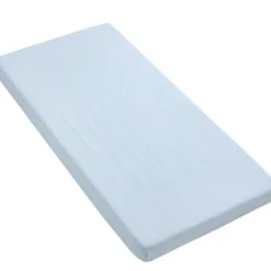 Muślinowe prześcieradło z gumką do łóżeczka 120x60cm -Blue