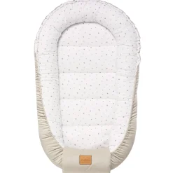 Muślinowy Kokon Comfort - Little Stars i Ecru Velvet