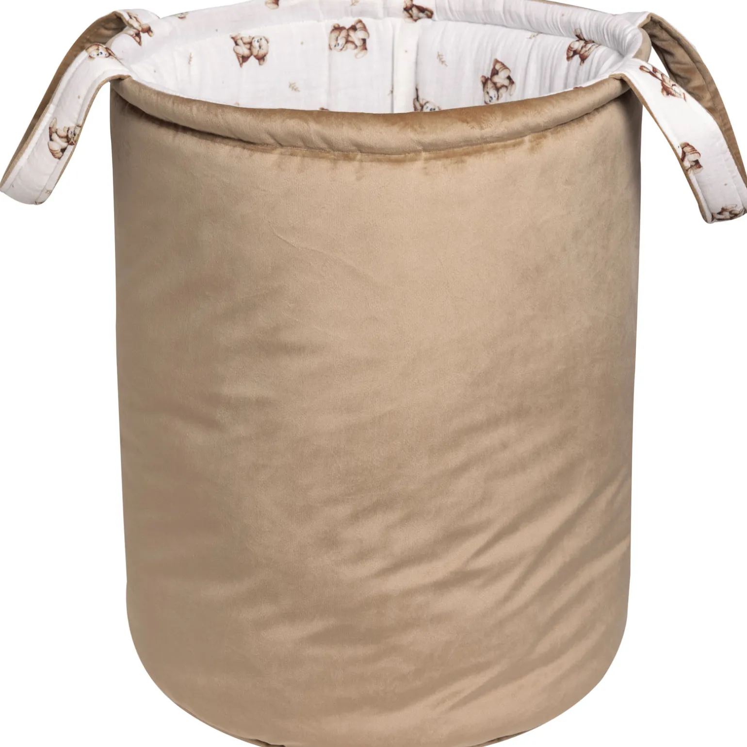 Muślinowy Kosz na zabawki, dwustronny - Baby Bear i Toffee Soft Velvet