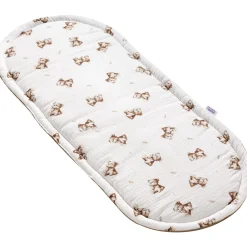 Muślinowy Materac do kokonu Comfort - Baby Bear i Toffee Soft Velvet