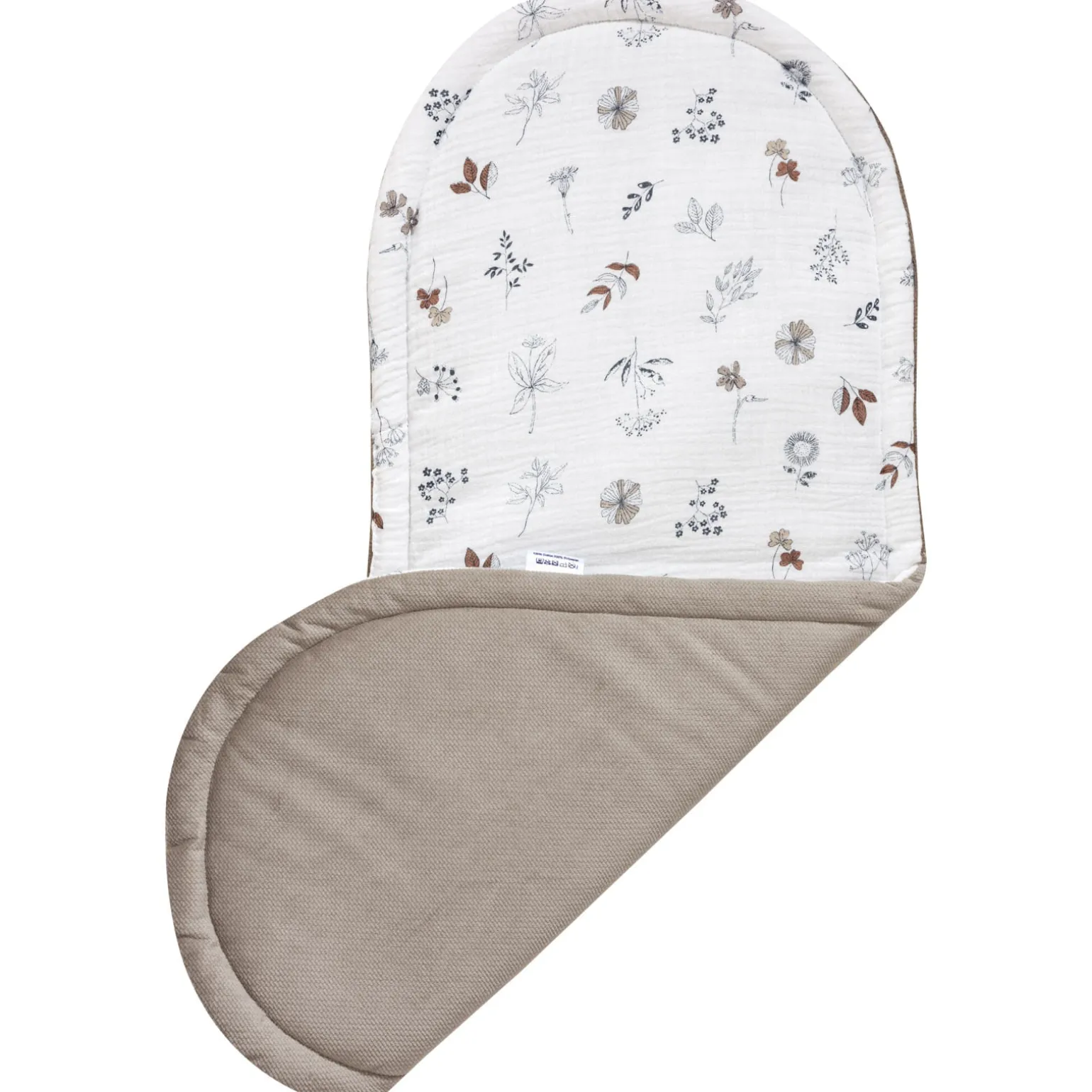Muślinowy Materac do kokonu Comfort - Simply Nature i Latte Velvet
