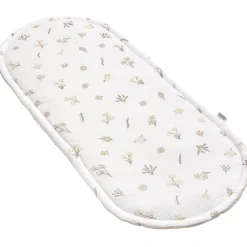 Muślinowy Materac do kokonu XXL - Golden Meadow i Ecru Velvet