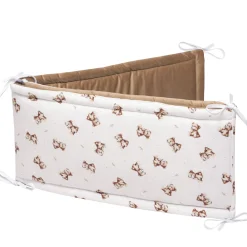 Muślinowy Ochraniacz do łóżeczka - Baby Bear i Toffee Soft Velvet
