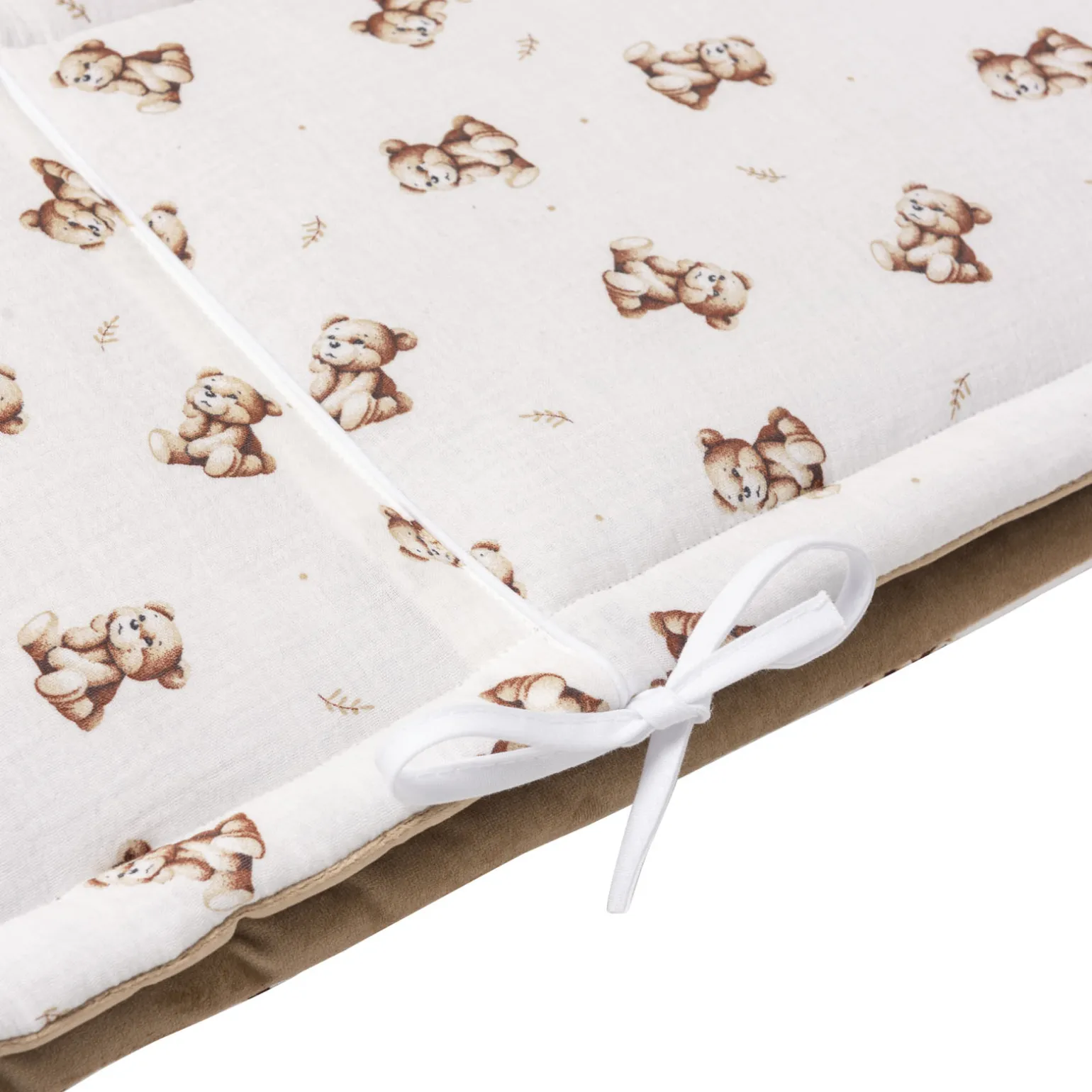 Muślinowy Ochraniacz do łóżeczka - Baby Bear i Toffee Soft Velvet