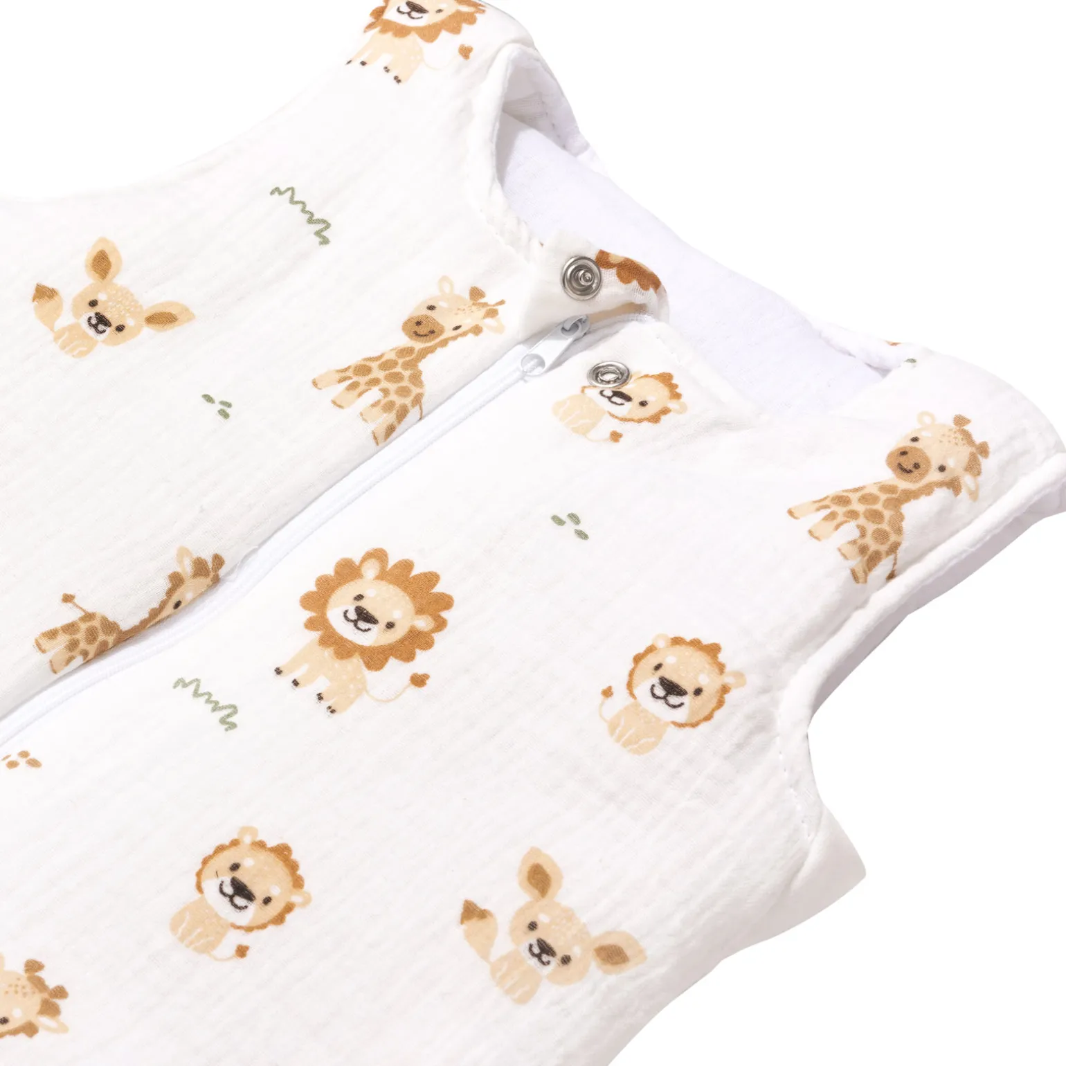 Muślinowy Śpiworek dziecięcy XL - ocieplany z nogawkami - Baby Safari