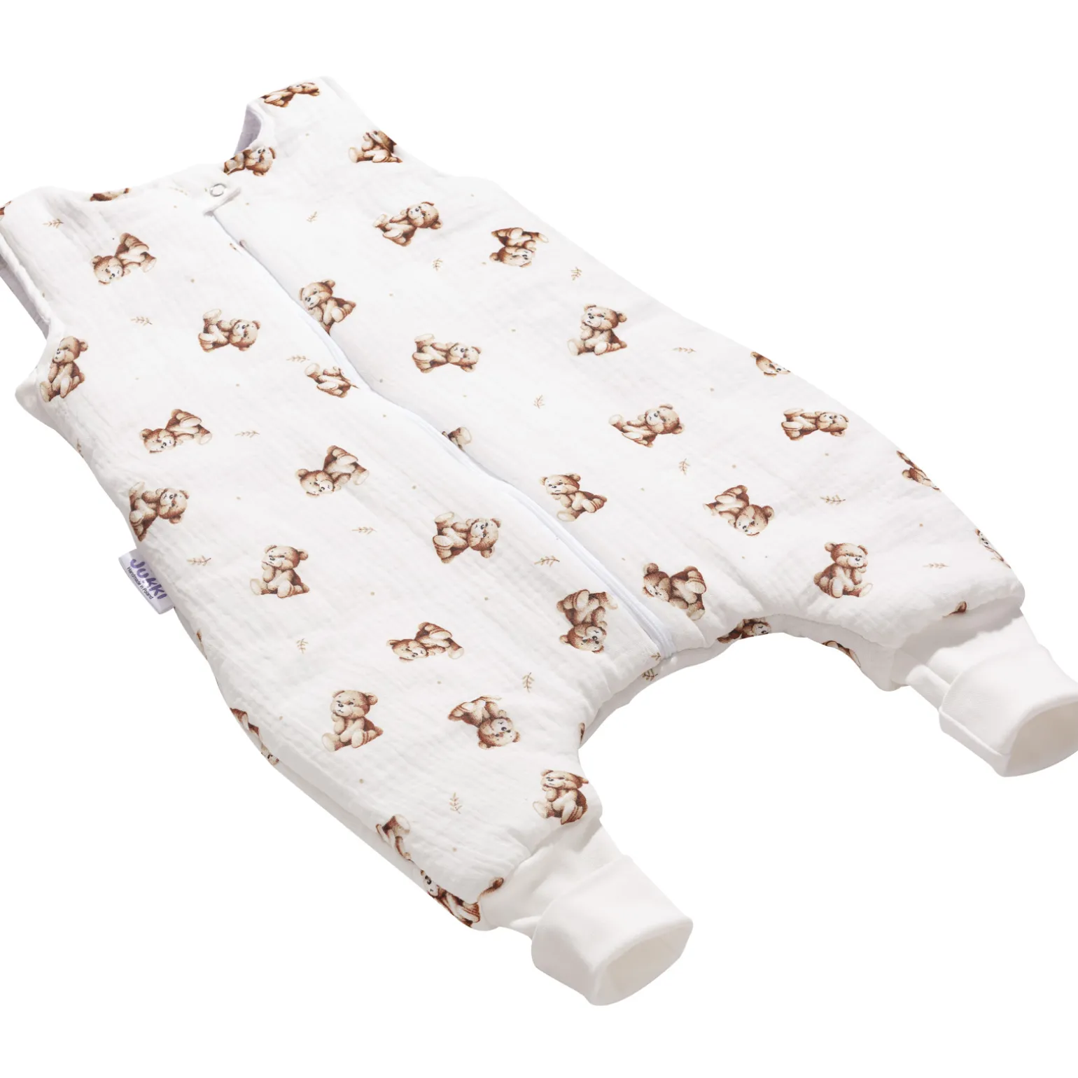 Muślinowy Śpiworek dziecięcy XL - ocieplany z nogawkami - Baby Bear