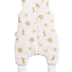 Muślinowy Śpiworek niemowlęcy - ocieplany z nogawkami - Baby Safari