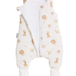 Muślinowy Śpiworek niemowlęcy - ocieplany z nogawkami - Baby Safari